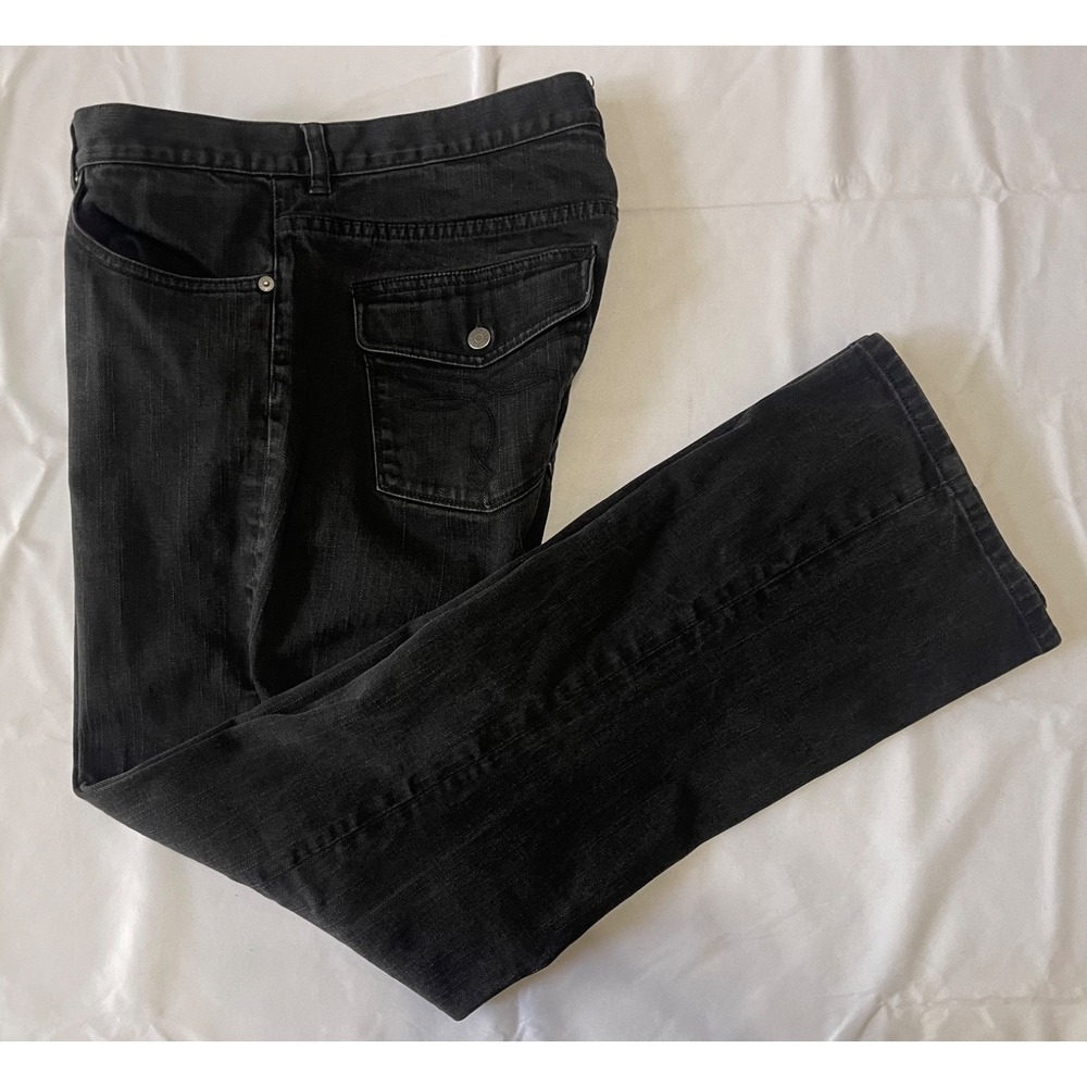 Ralph Lauren LRL Jeans Womens 12 Black‎ Denim Classic Bootcut High Rise 33x31